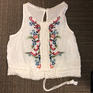Embroidered crop top!